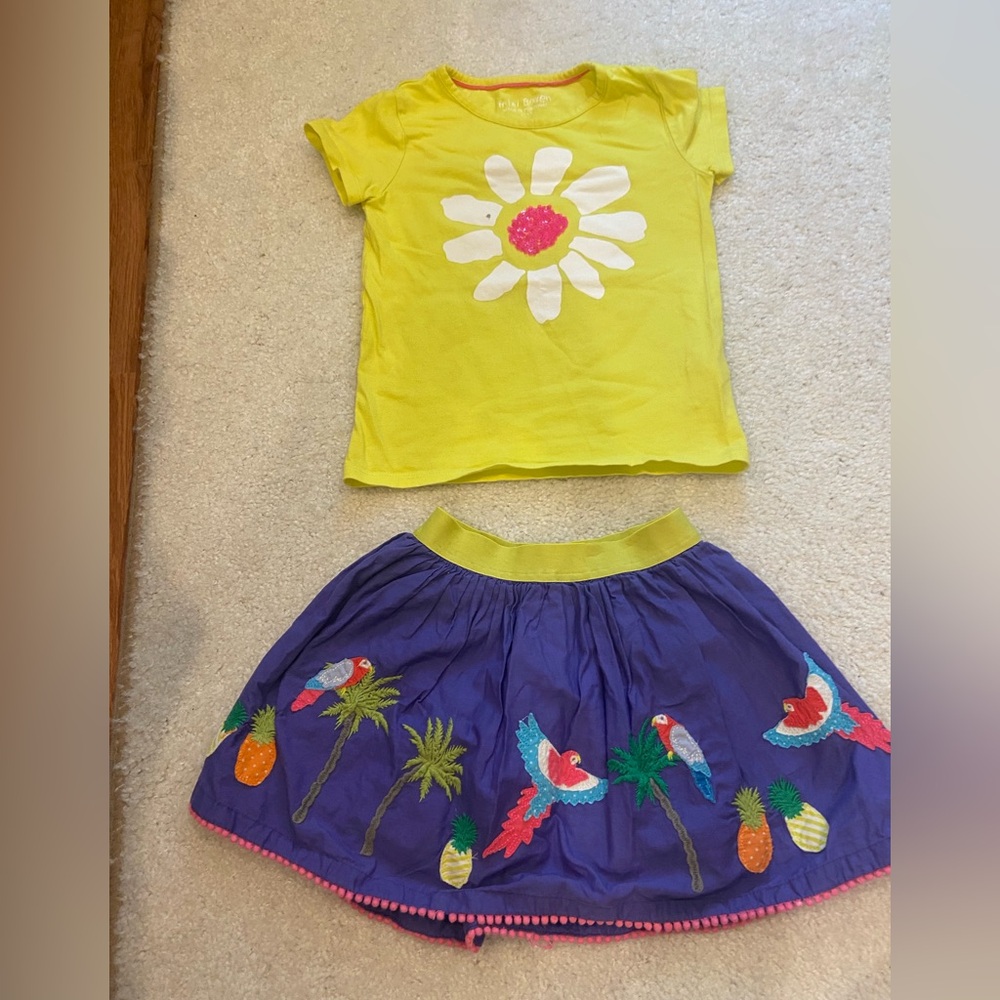 Mini Boden Vibrant Yellow Tee